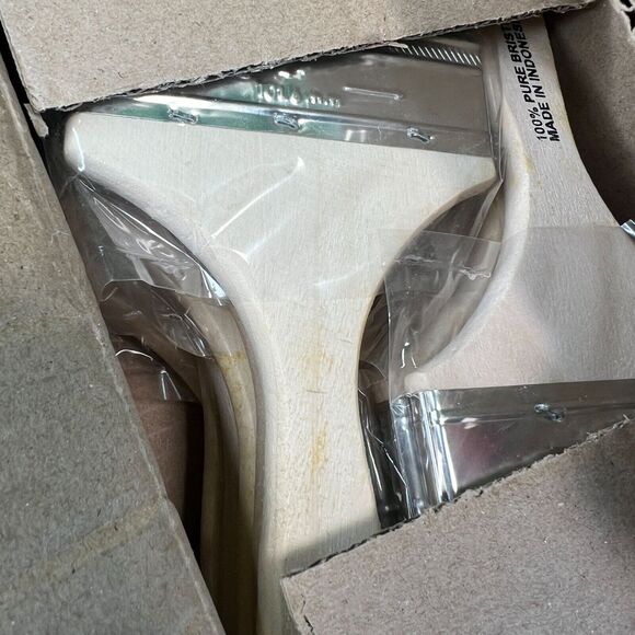 Box of 12 New 4 Inch Chip Paint Brush Light Brown 100% Pure Bristle Pro Grade - Picture 2 of 8